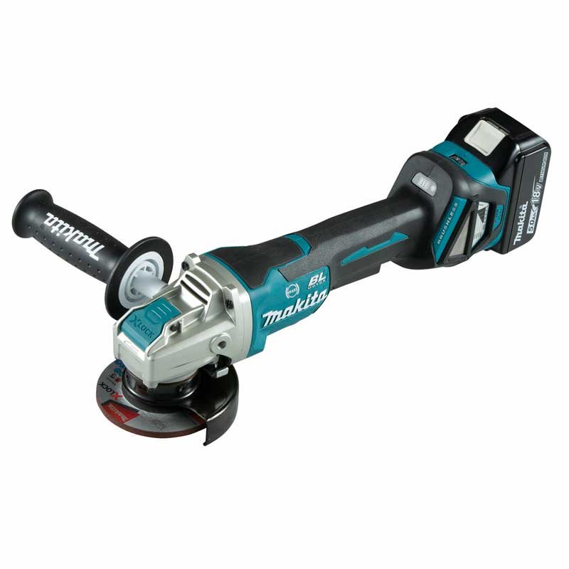 18V LXT BL ADT AFT Cordless 100 mm (4″) Angle Grinder, Variable Speed, Anti-Restart Function, Electric Brake, Paddle Switch, X-LOCK