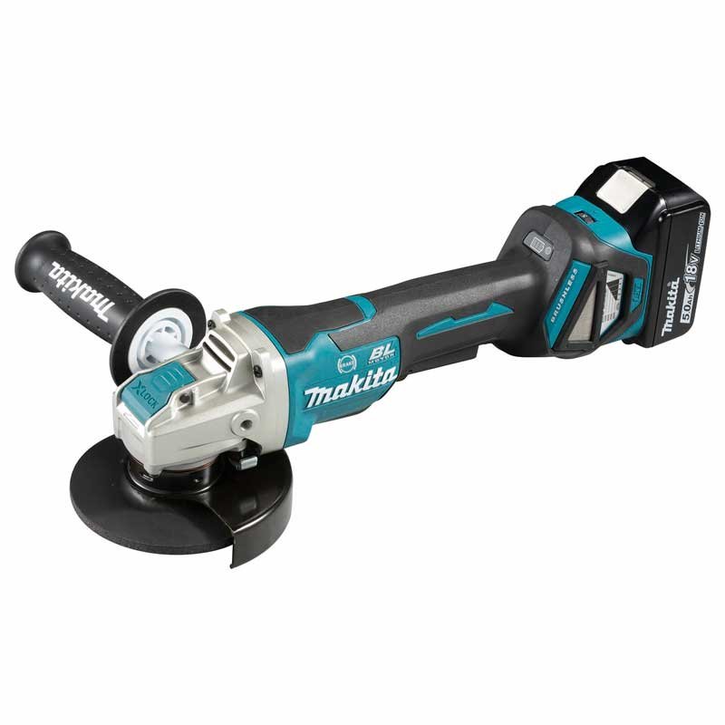 18V LXT BL ADT AFT Cordless 125 mm (5″) Angle Grinder, Variable Speed, Anti-Restart Function, Electric Brake, Paddle Switch, X-LOCK