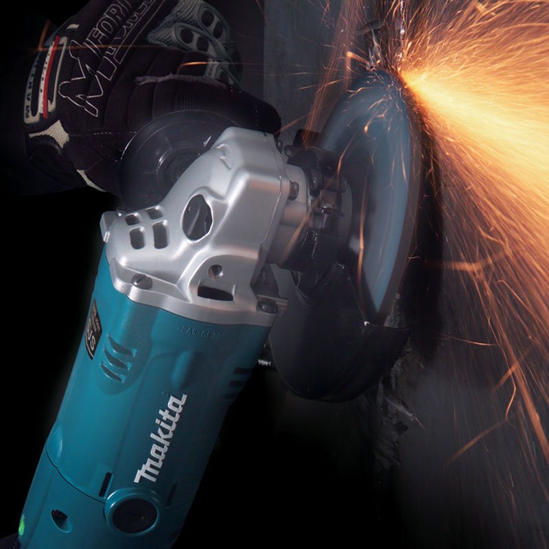 125 mm (5″) 1,450 W SJS Angle Grinder, Anti-Restart Function, Soft Start, Large Trigger Switch - Image 2