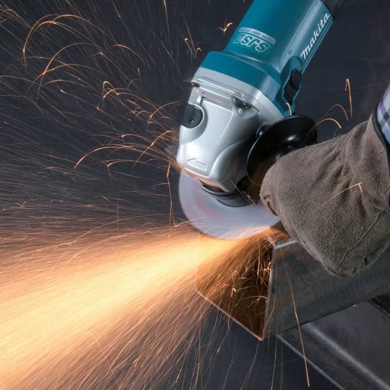 125 mm (5″) 1,400 W SJS II Variable Speed Angle Grinder, Anti-Restart Function, Soft Start, Slide Switch - Image 2