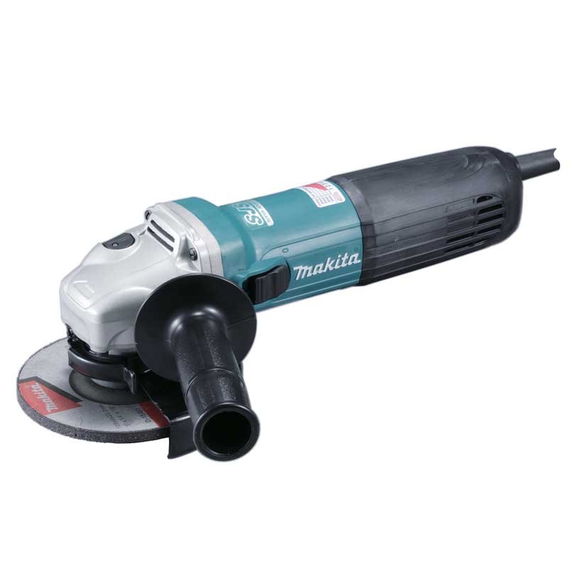 125 mm (5″) 1,400 W SJS II Variable Speed Angle Grinder, Anti-Restart Function, Soft Start, Slide Switch